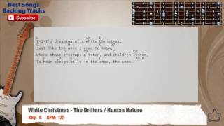White Christmas - The Drifters / Human Nature Guitar Backing Track with scale, chords and lyrics