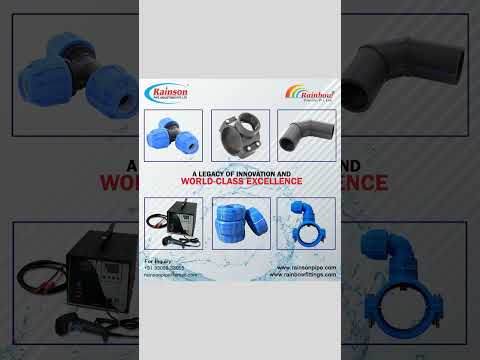 Rainson black hdpe fabricated elbow