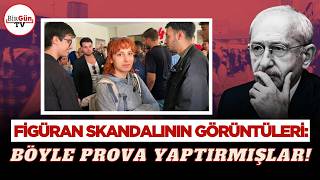 Figüran skandalının yeni görüntüleri: Böyle slogan provası yaptırmışla