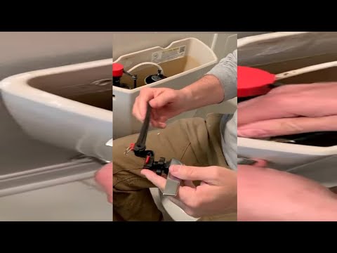 Part of a video titled Replace Broken Toilet Handle on Kohler Toilet - YouTube
