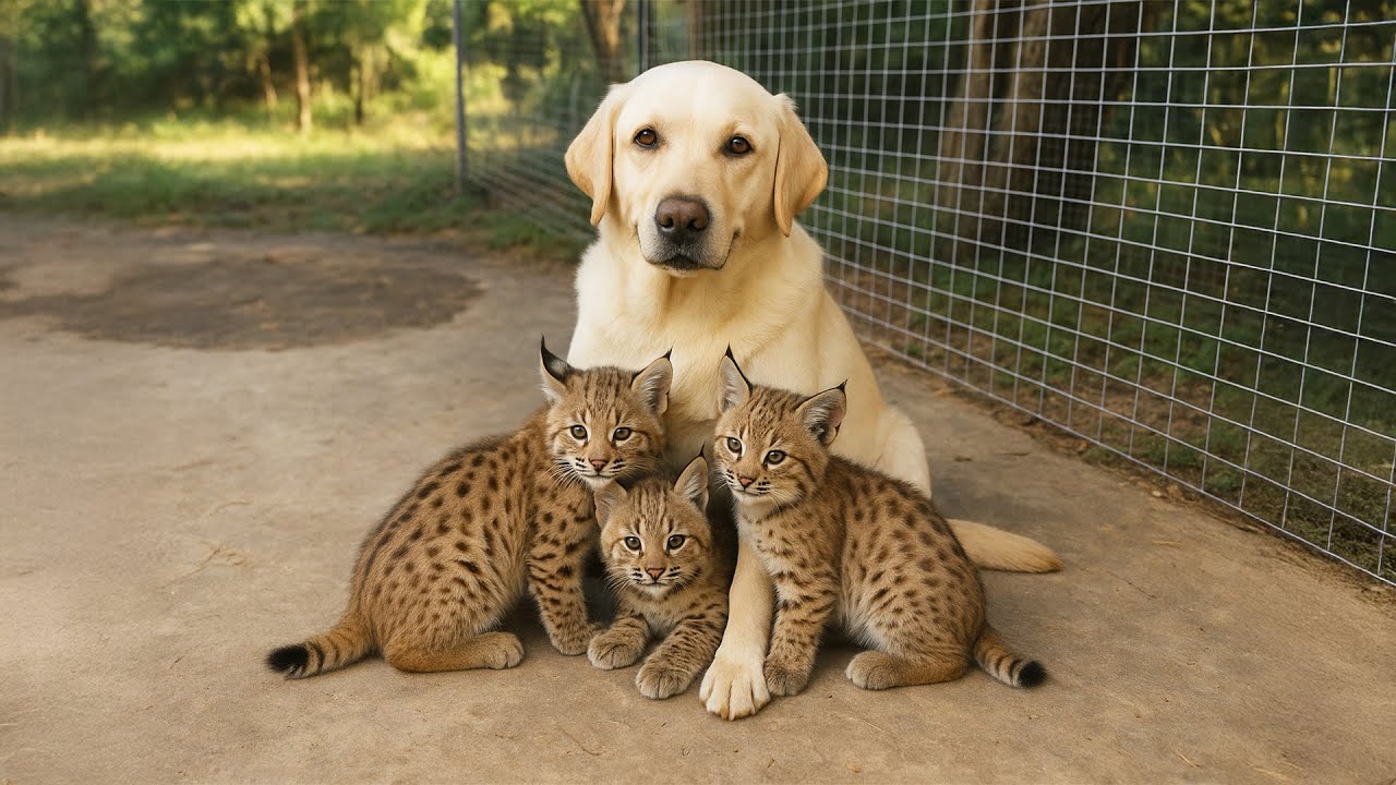 This Dog Raised Three Bobcat Cubs—But When They Grew Up, the Unthinkable Happened!
