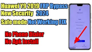 Huawei Y9 2019  FRP Bypass 2024 | GoogleAccount Remove FRP