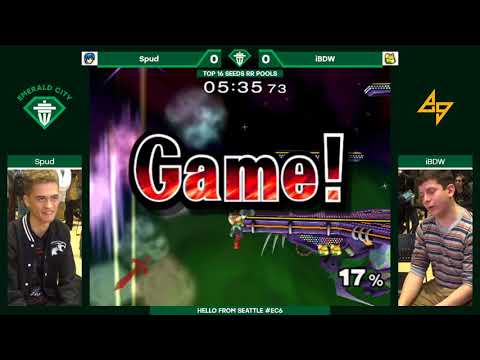 Spud (Marth) vs. iBDW (Fox) | SSBM Top 16 Seed RR | EC6