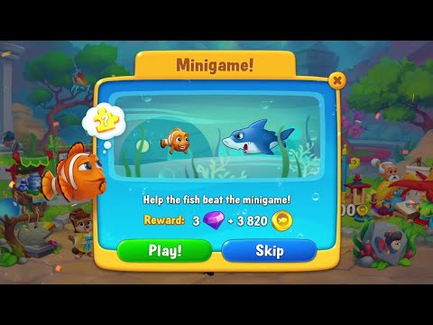 @Fishdom Win Strikes Level 10592 - 10599 and Minigame! 🧩