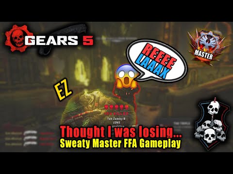 "Thought I was going to lose..." - Sweaty Master FFA Ranked Gameplay - Gears 5