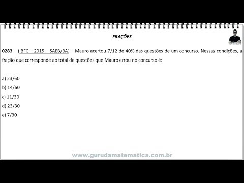 0283 - IBFC - 2015 - SAEB/BA - FRAÇÕES