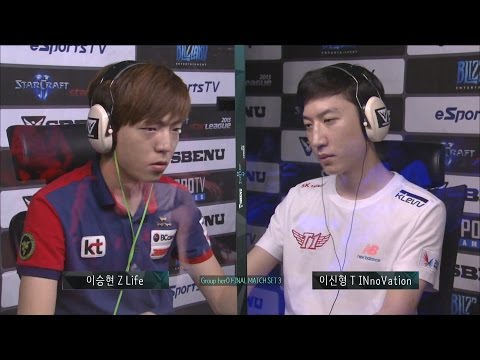 [SBENU SSL 2015] Life vs INnoVation  RO.16 Group herO Final Match set3 -EsportsTV, Starcraft 2