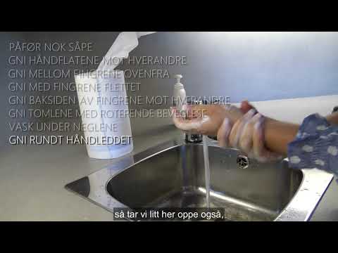 Hvordan vaske hendene riktig?