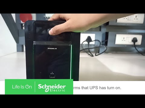How to Switch on the APC Easy UPS BVX2200LI-IN | Schneider Electric