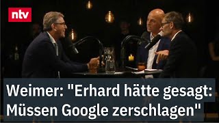 Weimer: "Ludwig Erhard hätte gesagt: Müssen Google zerschlagen" -  Kulturstaatsm
