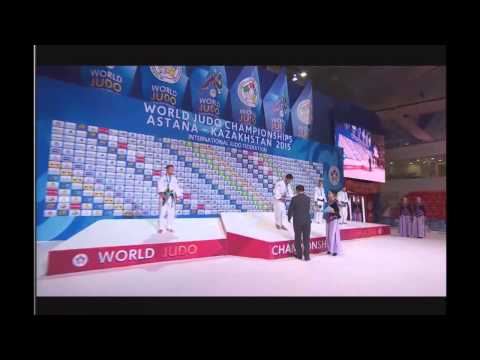 Championnat du Monde 2015 - Cérémonie de remises des médailles -81kg - Loïc Pietri