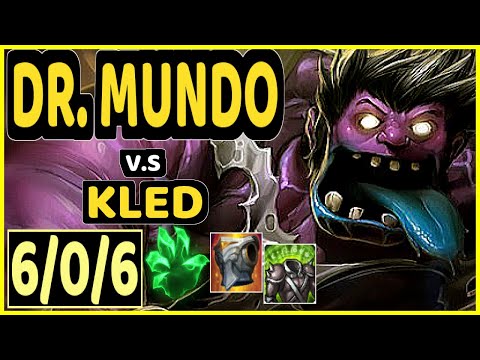 MAGIFELIX (DR. MUNDO) vs KLED - 6/0/6 KDA TOP CHALLENGER GAMEPLAY - EUW