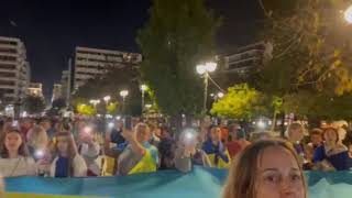 Ukrainer demonstrieren in Athen gegen Gespräche mit Russland