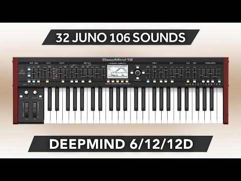 BEHRINGER DEEPMIND 6 / 12 / 12D ♫  32 Custom Sounds ► Deep Juno