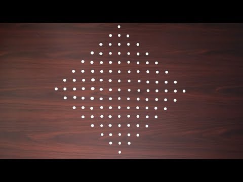 Beautiful Kolam Design with 15X1 Dots | Easy Rangoli Designs | Simple Kolam Designs | Simple Muggulu Video