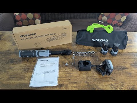WORKPRO 12V Extended Cordless Ratchet Wrench Review 