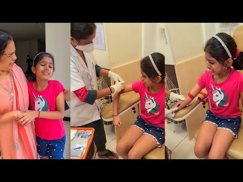 #KFC🍗 കഴിക്കാൻ എന്നു പറഞ്ഞ് #tiyakuttyയെ #Hospitalൽ പോയി #Injectionഎടുത്തു💉 പാവം😄😄