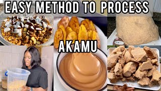 Easy Method To Process Akamu (Weight Gain Baby Food) from Scratch .