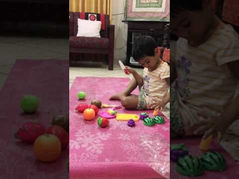 Wafiya fruit cutting