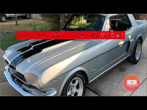 1966 Mustang Instrument Cluster Removal