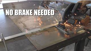 Bending Sheet Steel Without a Brake — The Circular Saw Method
