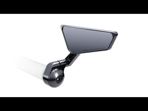 BS295B | Rizoma Cut-Edge universal hyper-compact rearview mirror