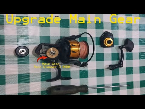 UPGRADE Main Gear Penn SSVI 4500 menggunakan Main Gear Penn Slammer 3 4500. MakJossss