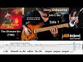 Ozzy Osbourne Never Know Why Guitar Solo with TAB (Jake E. Lee)
