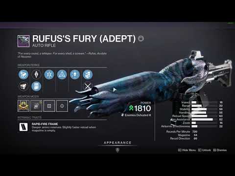 NEW Enhancing Adept Raid (RoN) Weapons showcase - Destiny 2