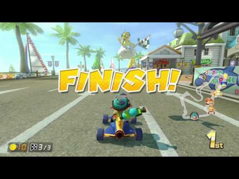 Mario Kart 8 Deluxe playthrough - Inkling Boy - 150cc Flower cup