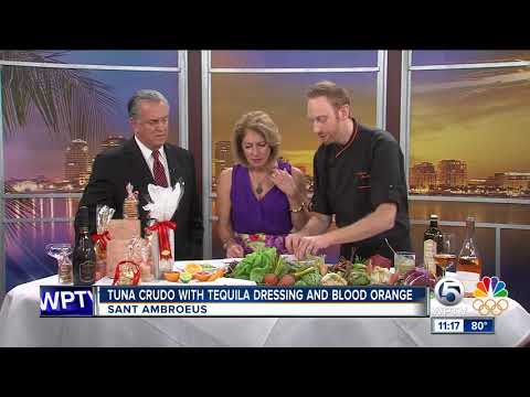 Tuna Crudo with Tequila Dressing and Blood Orange recipe