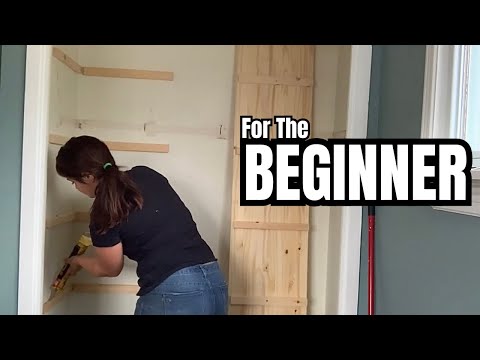 Custom Closet Shelves Made EASY for Beginners!