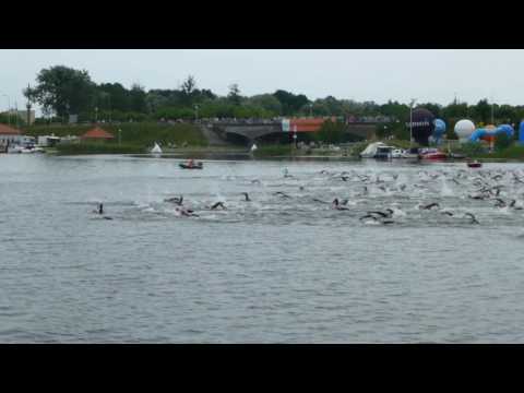 Garmin Iron Triathlon Ślesin 2017 1/4 IM start