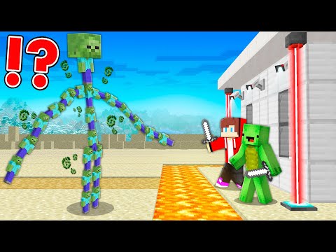 EPIC Zombie Attack in Minecraft! Maizen & Mikey vs Titan