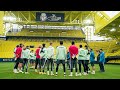 Primer entrenamiento en el Estadio de la Cerámica