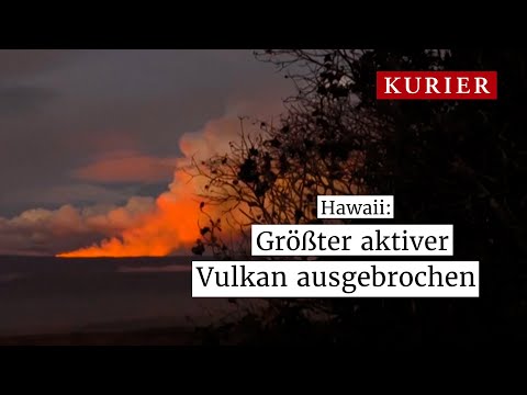 Spectacular eruption of Mauna Loa in Hawaii