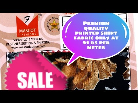 Laffer Print Shirt Fabric