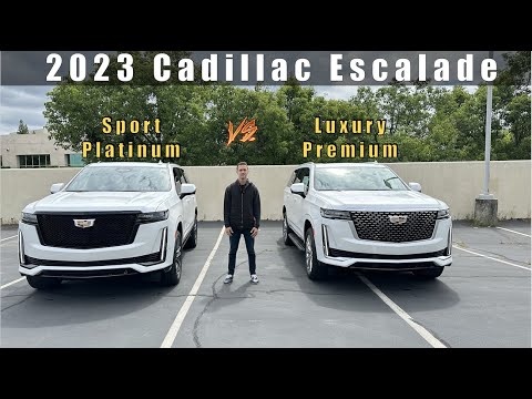 2023 Cadillac Escalade Sport Platinum vs Premium Luxury