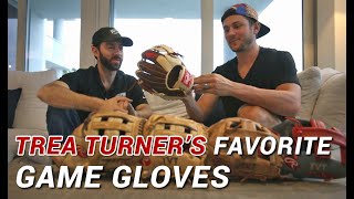 Trea Turner Shows WPW His Favorite Game Gloves (and Bat) thru his Career