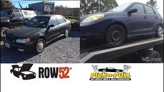 Moss Landing Pick-N-Pull Corolla Matrix junk yard parts hunt 8/15/17 (3 spoke steering wheel)