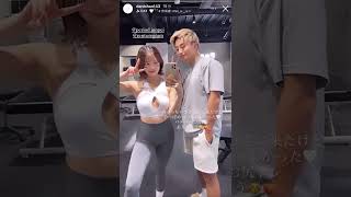 インスタ美女(@danichan143) ジム着 レギンス トレーニングウェア #shorts