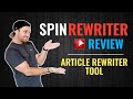 Spin Rewriter Review ✍️ Article Rewriter Tool & Spinner ❇️ Spin Rewriter Review ✍️ Article Rewriter Tool & Spinner ❇️