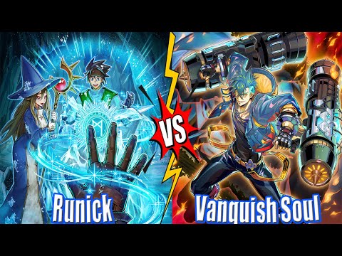 Runick vs Vanquish Soul K9 & Yummy  vs K9 Vanquish Soul - New Banlist Yu-Gi-Oh!