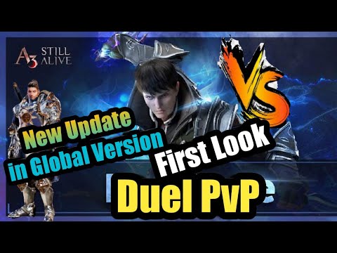 A:3 Still Alive | First Look of Duel PvP in Open Area | First match without experience | New MMORPG