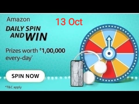 Amazon Daily Spin And Win Quiz Answers Today | 13 October 2021 | Daily QuizTime