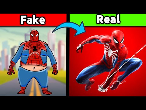 Fake Vs Real Spider Man Games 😂