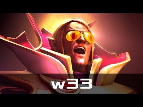 w33 — Invoker, Mid Lane (Jan 30, 2018) | Dota 2 patch 7.07 gameplay