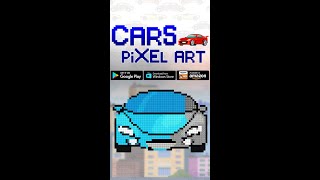 Pixel Cars Paint By Number Artbook