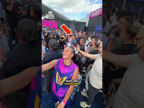 Esta mujer hizo reir a Messi 😱⚽