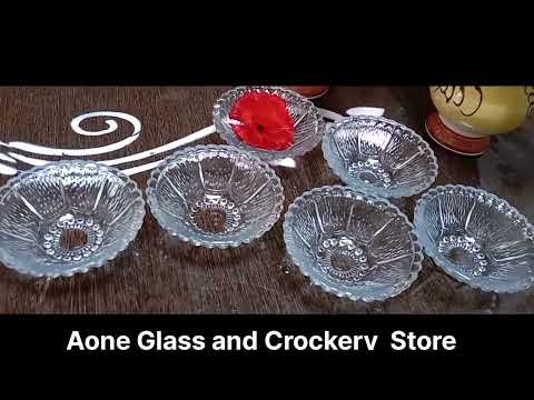 Decorative glass bowl set